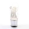 Pleaser - ADORE708MG Sandale à bride à la cheville, Pole dance chaussures - Chaussures de pole dance - Transparent Product image
